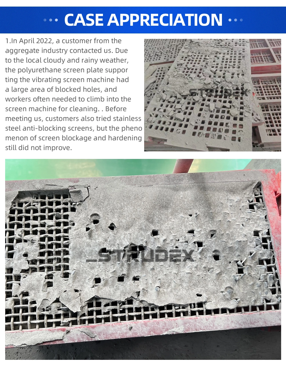 High Quality Vibrating Rubber /Polyurethane Screen Panel From China Manufacturers